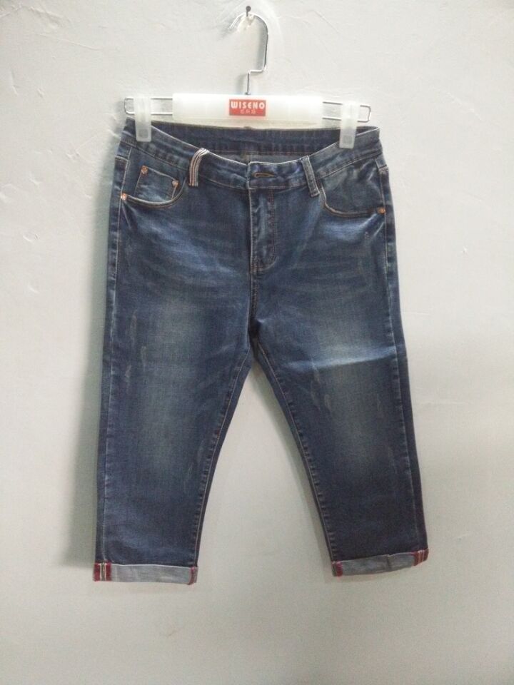 W00221663追潮春夏女牛仔七分裤HH
