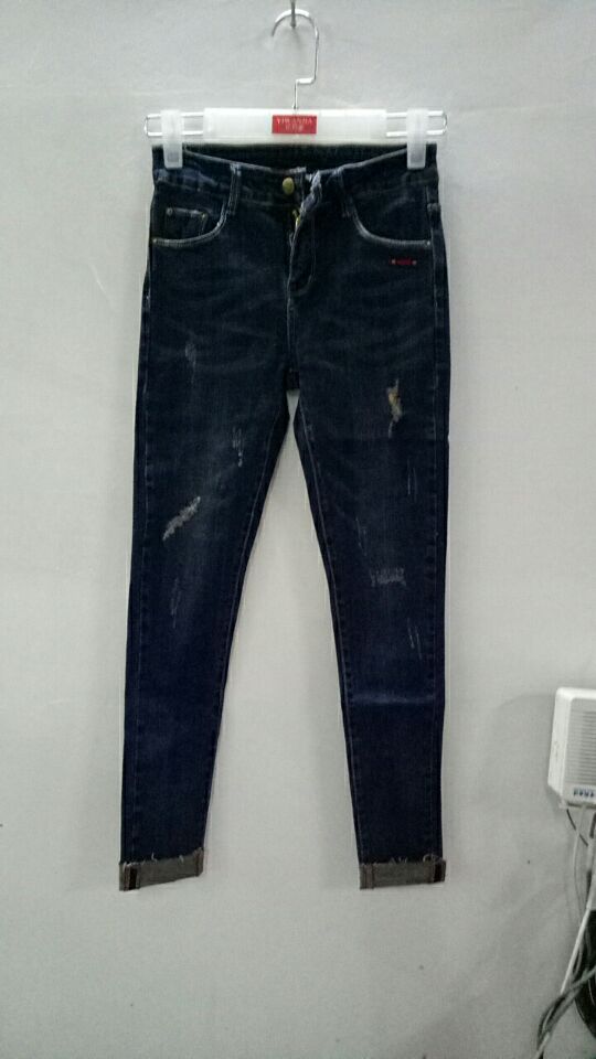 W604523610伊甸牛春夏季女牛仔长裤HH