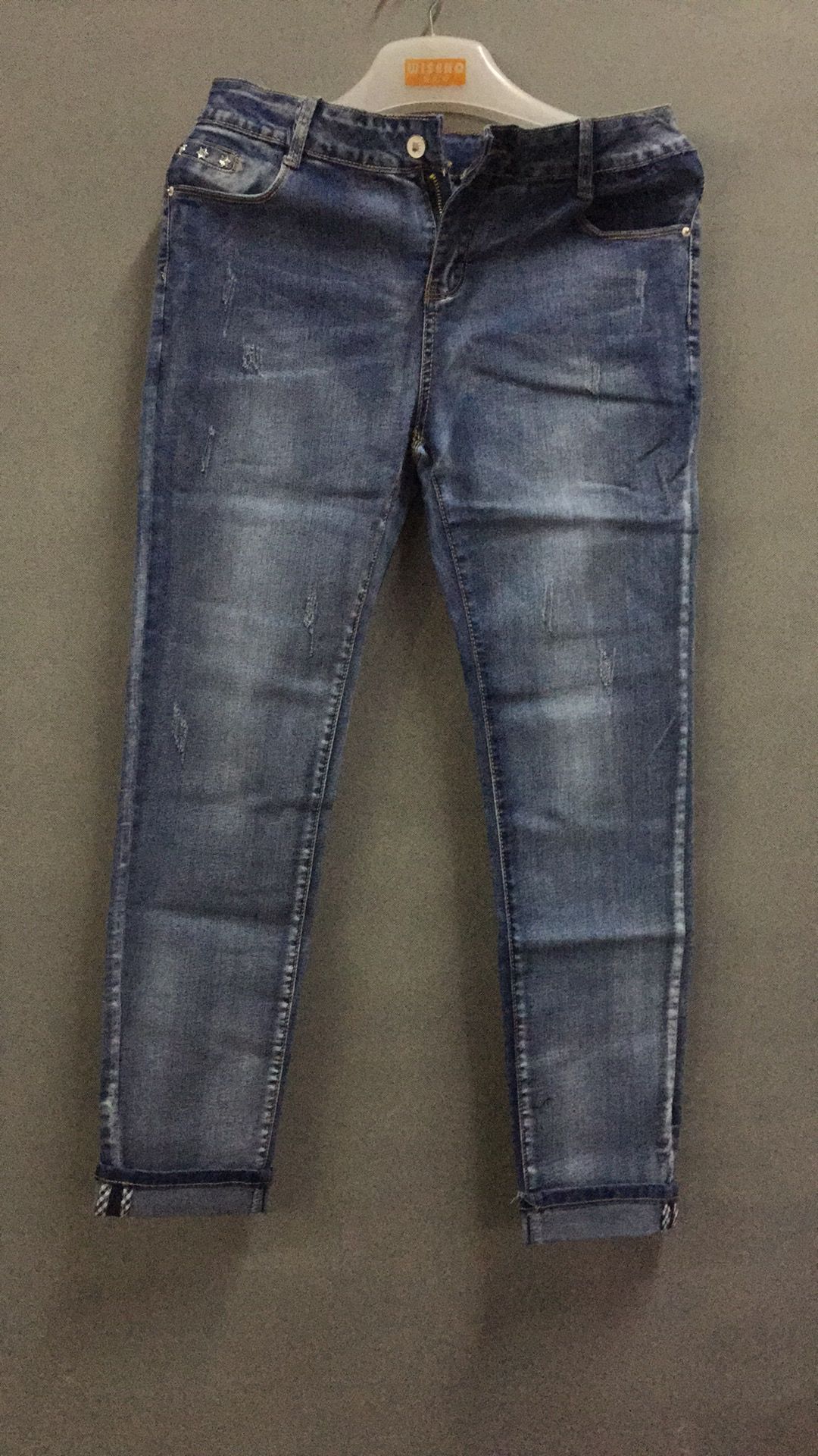 W604523166伊甸牛春夏季女牛仔长裤HH