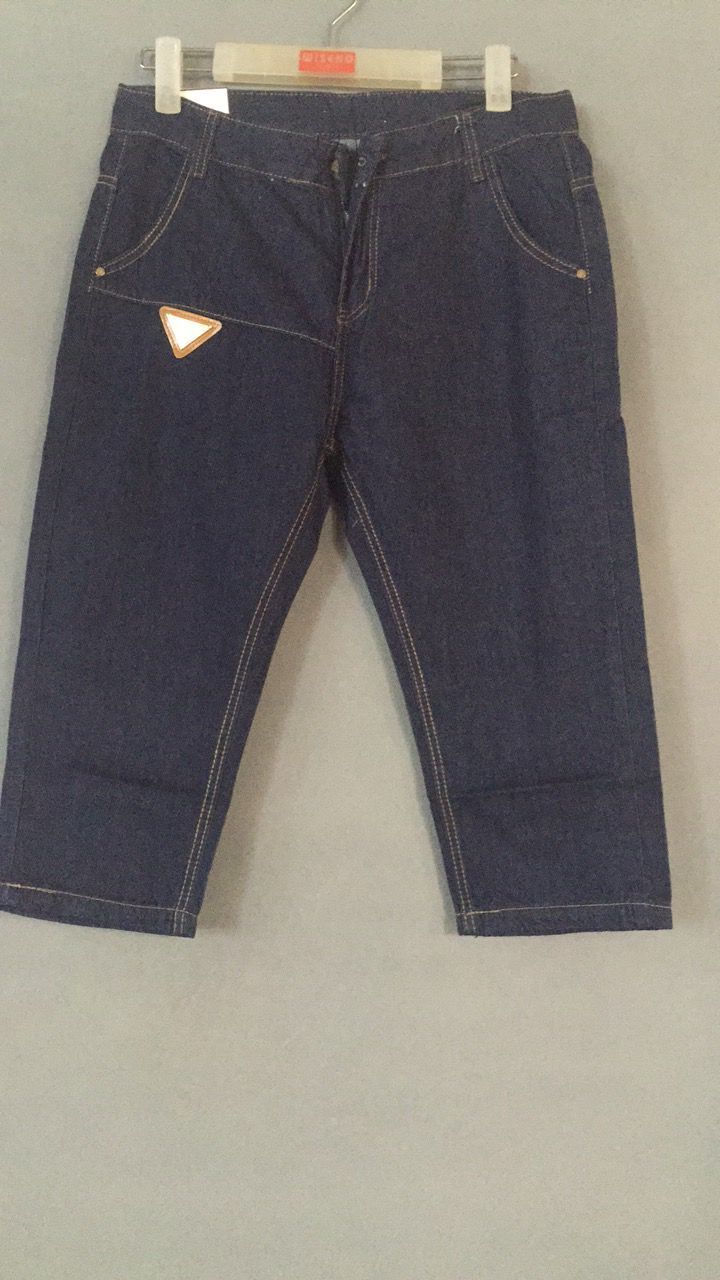 W63108021-1蓝色金典女牛仔中裤HH