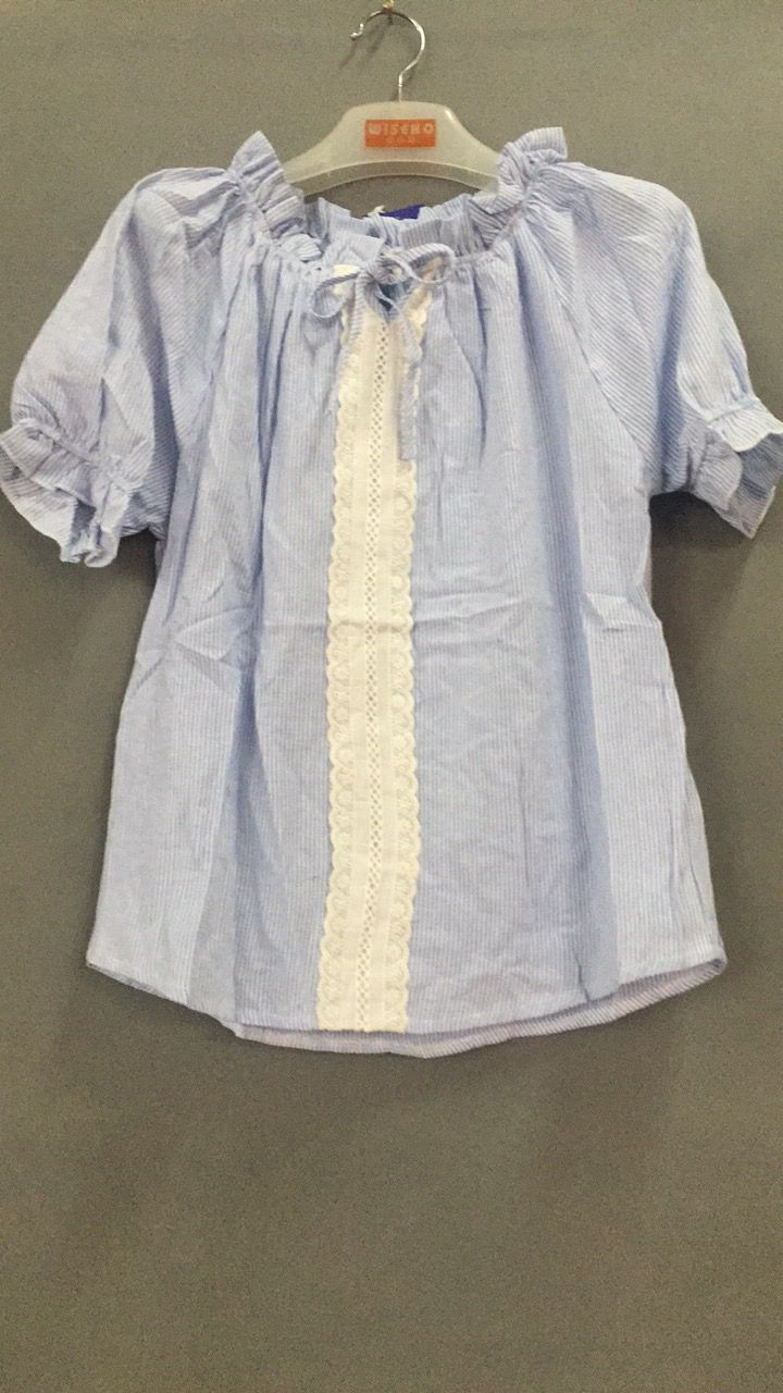 W1188013purple韩版女短袖衬衫MD