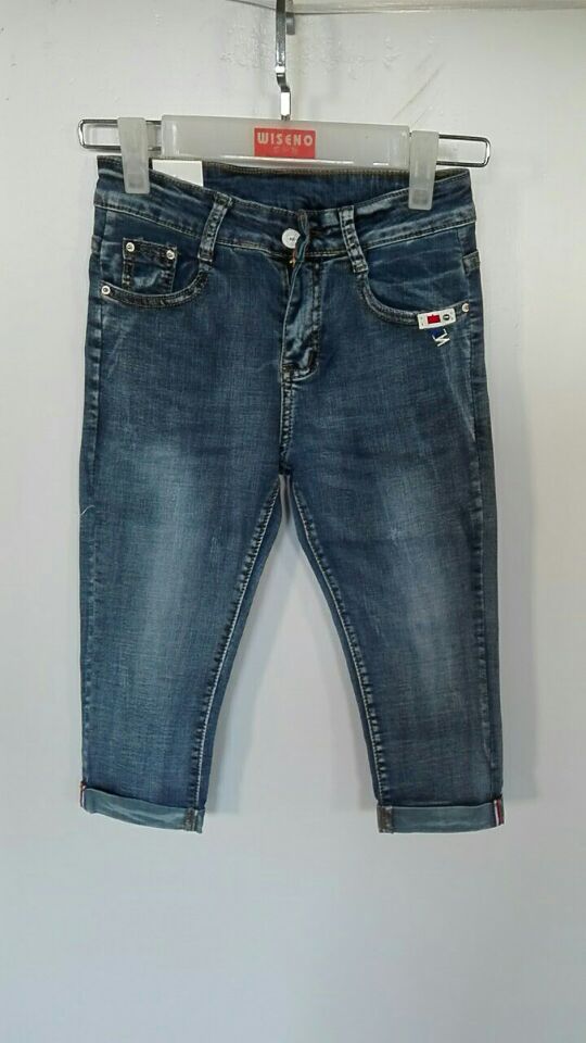 W03748001A双目鱼女牛仔七分裤HH