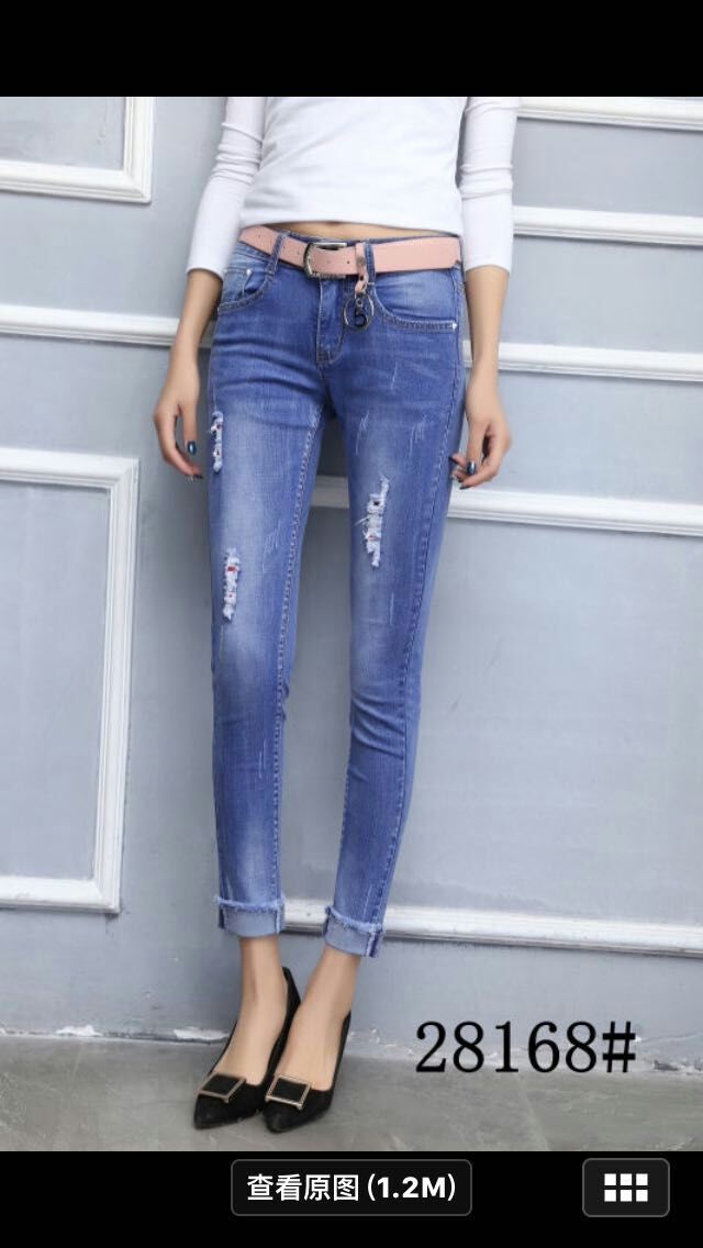 W323928168天使面孔女牛仔长裤HH