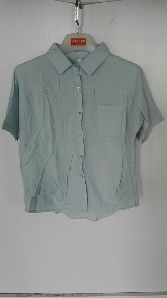 W32528650韩流服饰女中袖衬衫MD