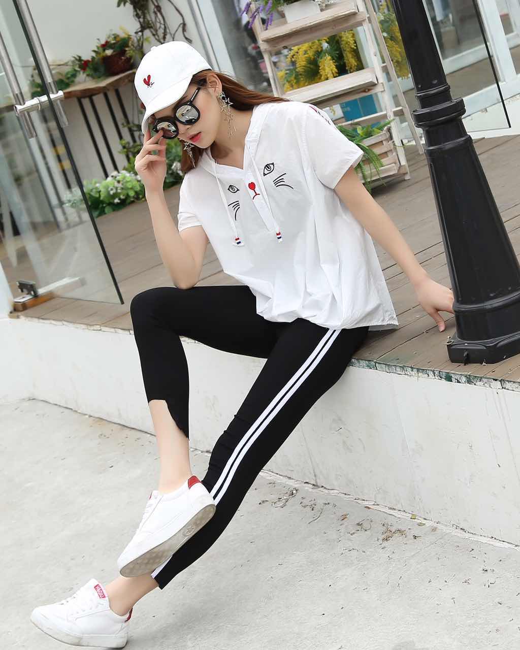 W3318322因你而美女短袖衬衫（带帽子）MD