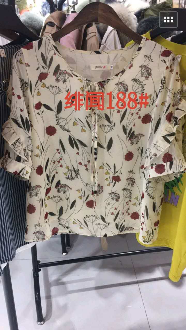W6734188绯闻女孩夏季女短袖衬衫HH