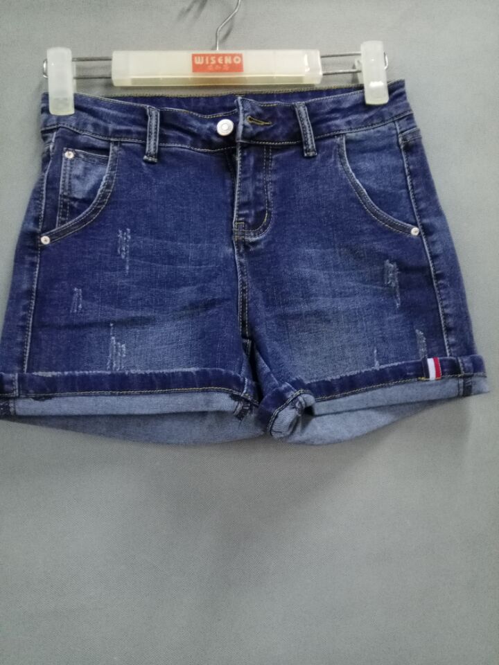 W00221692追潮女牛仔三分裤HH