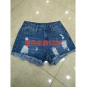 W6310922蓝色金典女牛仔七分裤HH