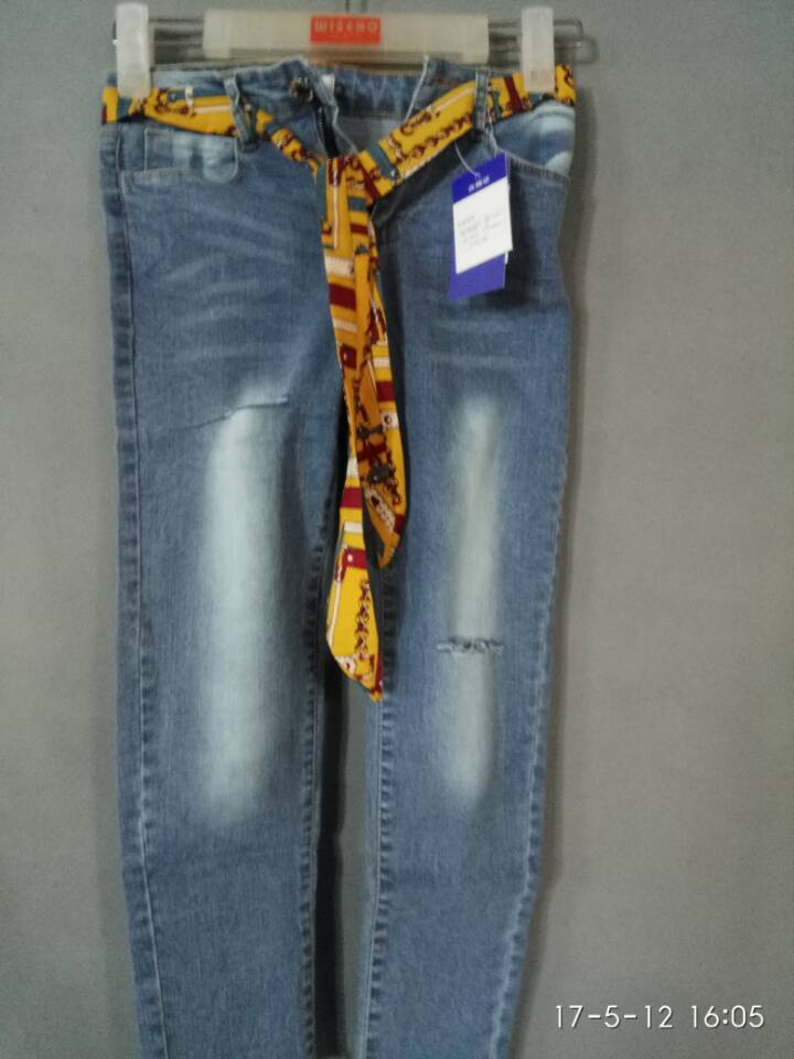 W31582022舒馨靓韩版女牛仔七分裤HH