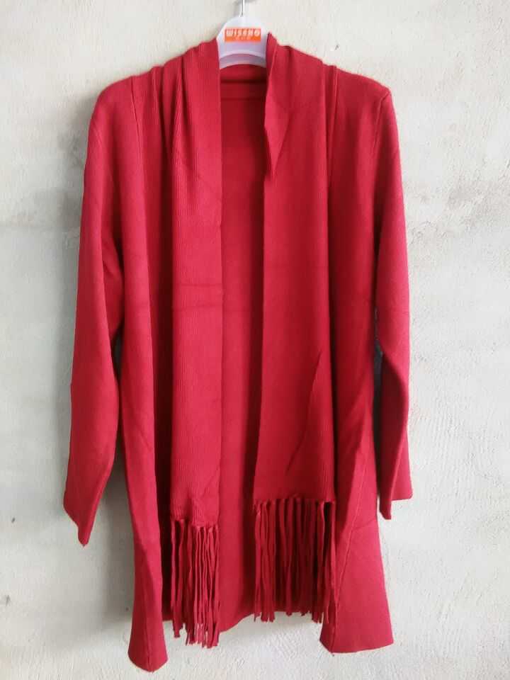 W0499191欧点雅9针女毛衣外披HH