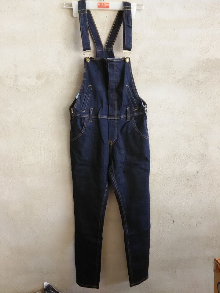 W09806955EP炫女背带牛仔长裤（九分）MD