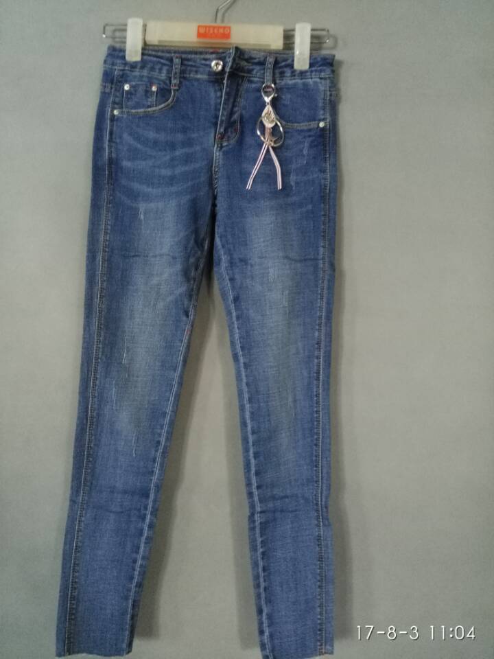 W604523951伊甸牛女牛仔长裤HH