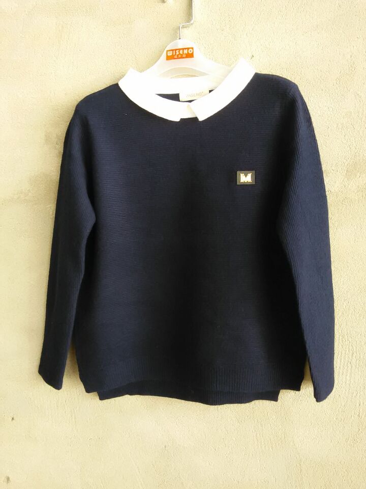 W68128658蓝梦蝶12针女毛衣MD