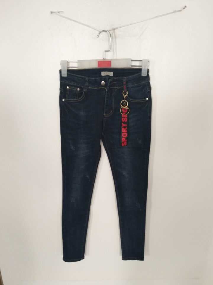 W03749828双目鱼女牛仔长裤MD