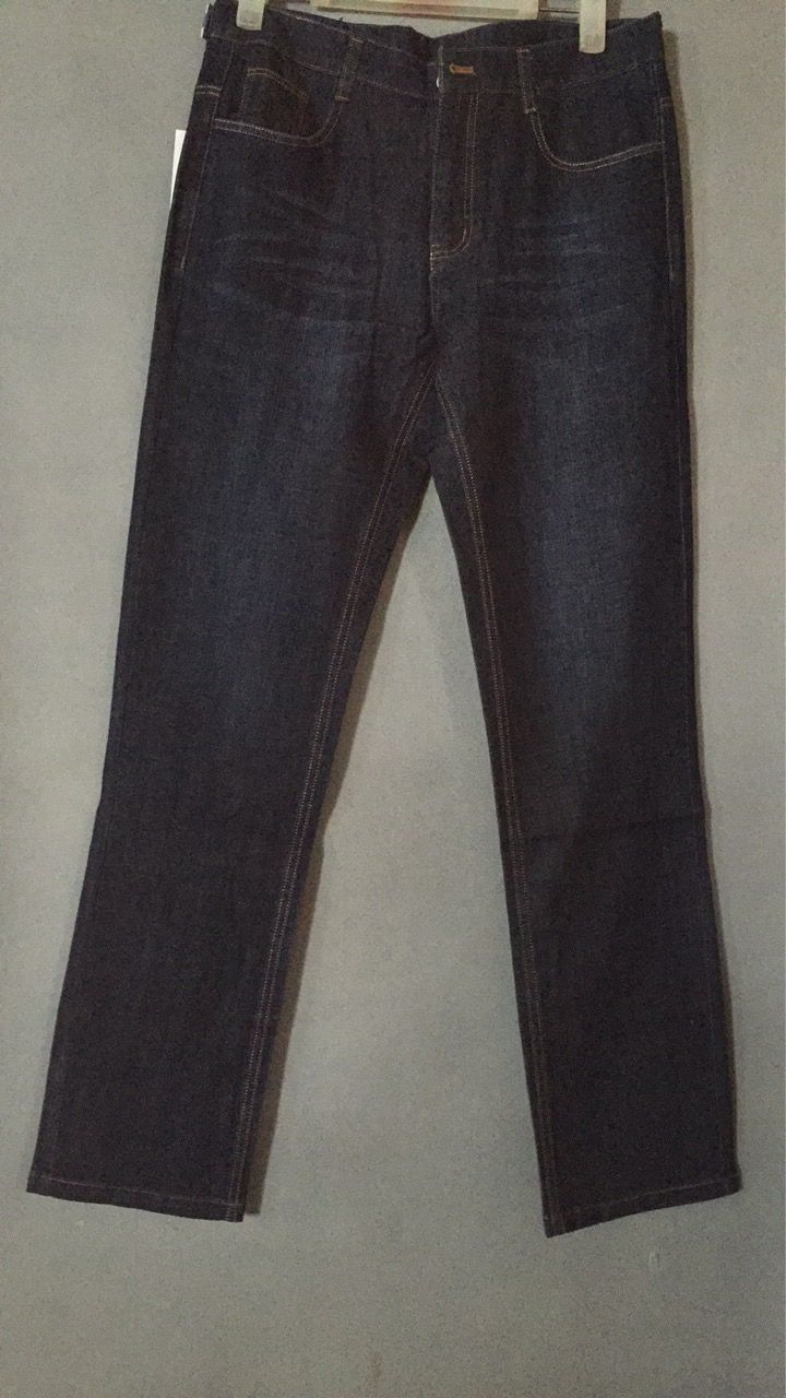 W1980266老铭人男商务牛仔长裤MD