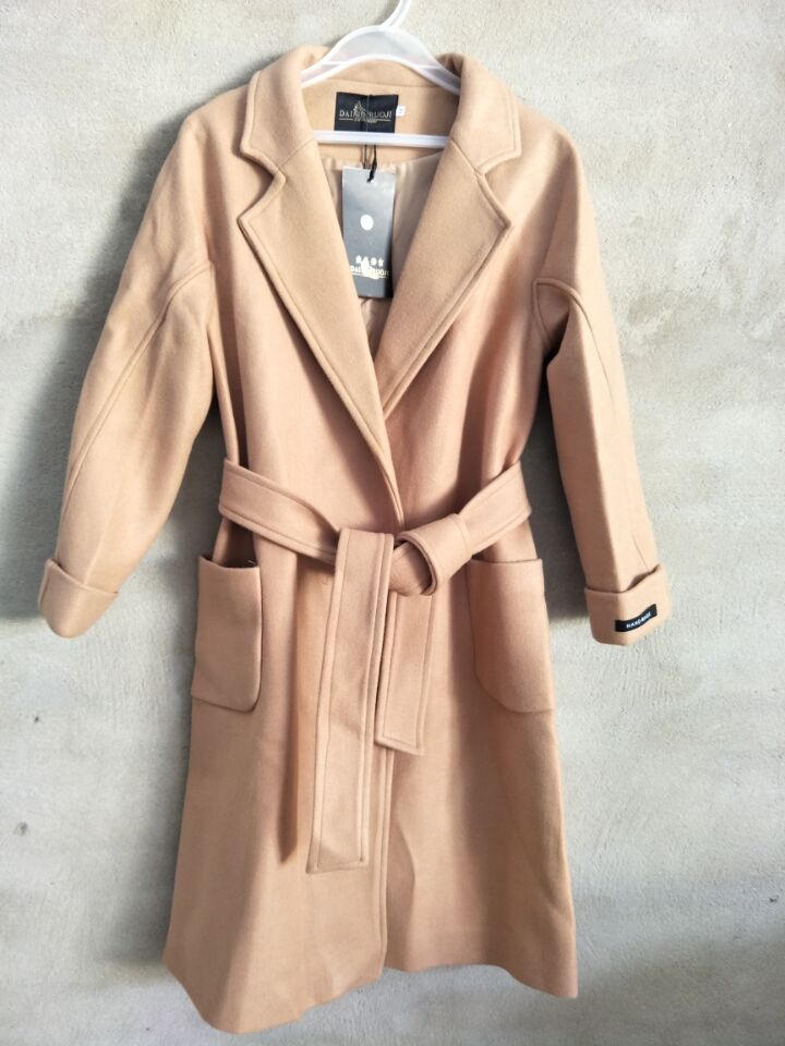 W63069002A戴美若吉女呢料长款外套MD