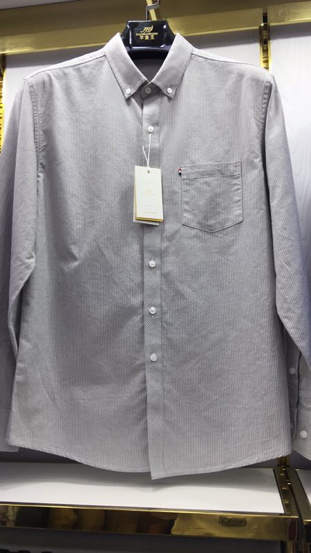 W341817339早麦王男商务长袖衬衫MD