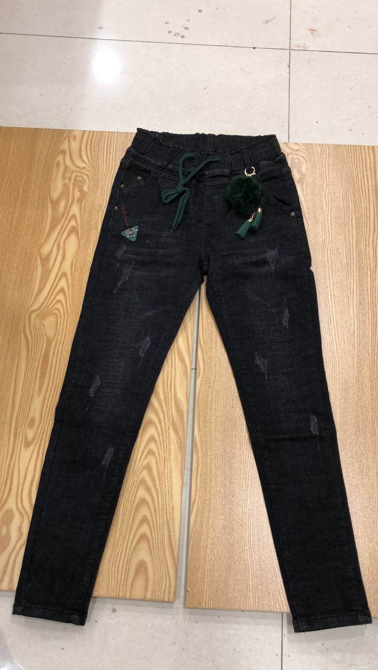 W6310822蓝色金典女牛仔长裤（磨毛）MD