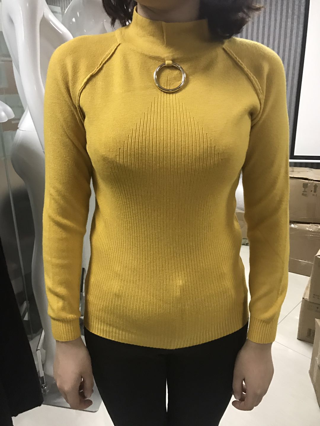 W3258903A依顺12针女毛衣MD