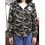W90508821悦兮韩姿女迷彩风衣外套MD