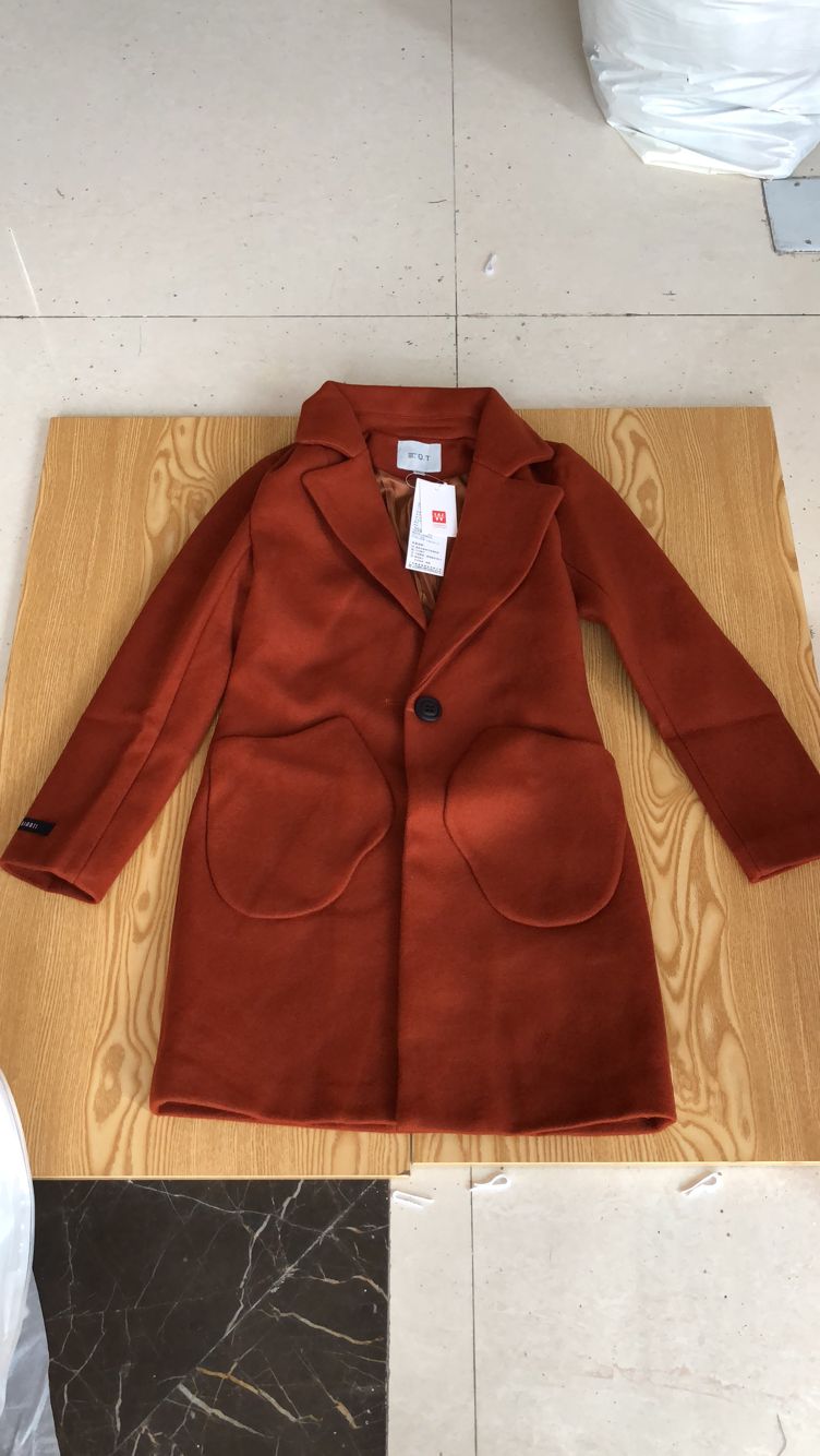 W902817848千百意女呢料长款外套ZTH