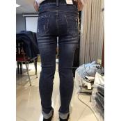W63108118蓝色金典女牛仔长裤MD