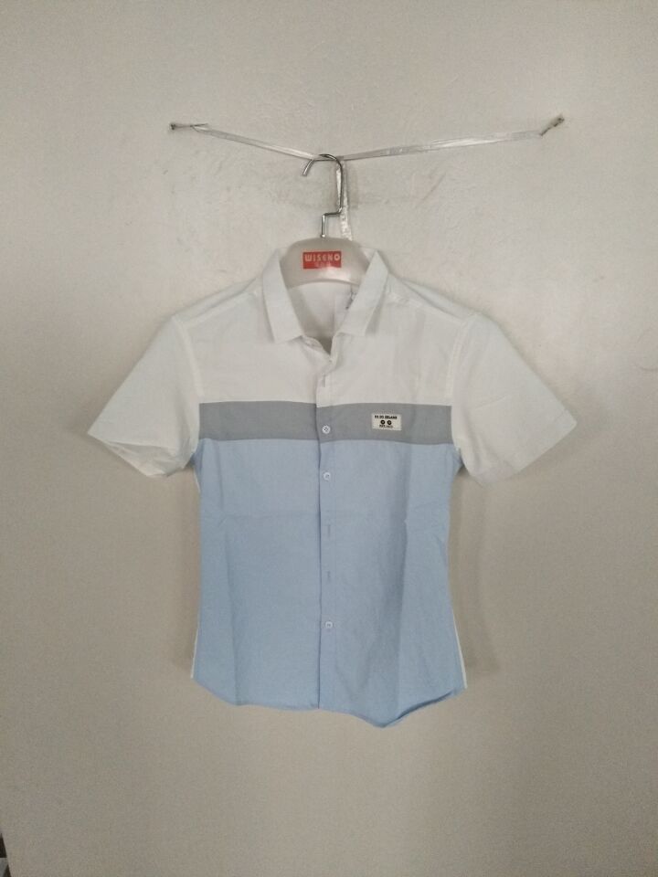 W13828805百狮奴男靓仔短袖衬衫MD