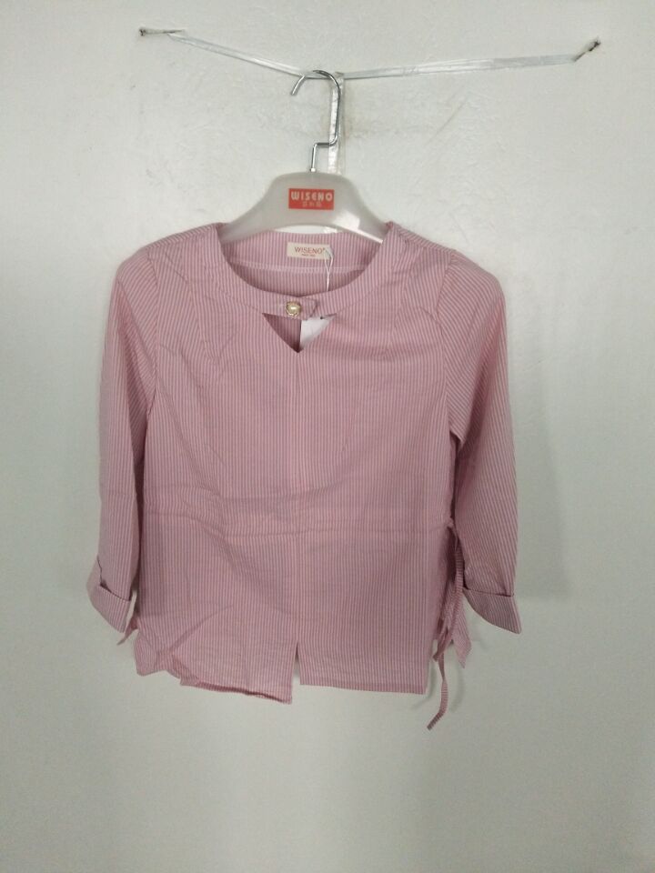 W903318015新奇特女圆领长袖衬衫MD