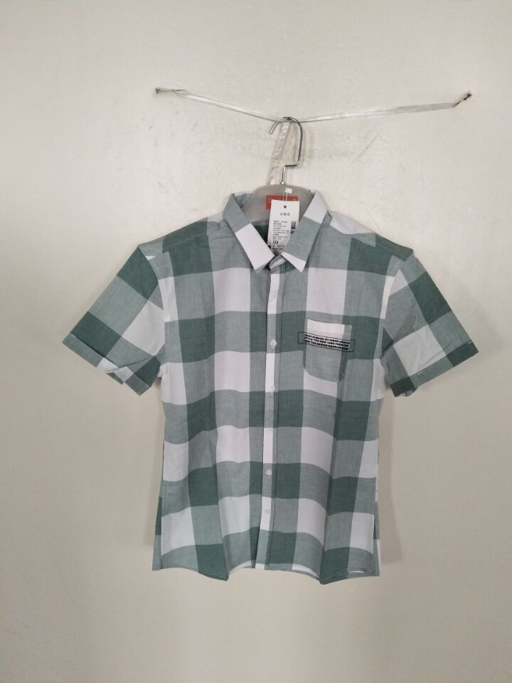 W03913603优经典男靓仔短袖衬衫MD