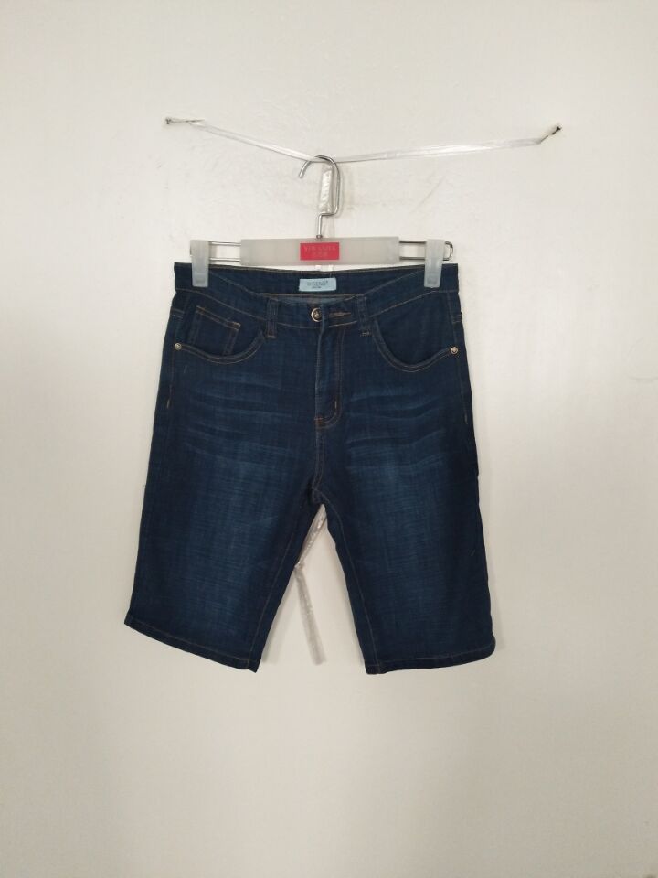 W05218502天涯黑豹男商务牛仔中裤MD