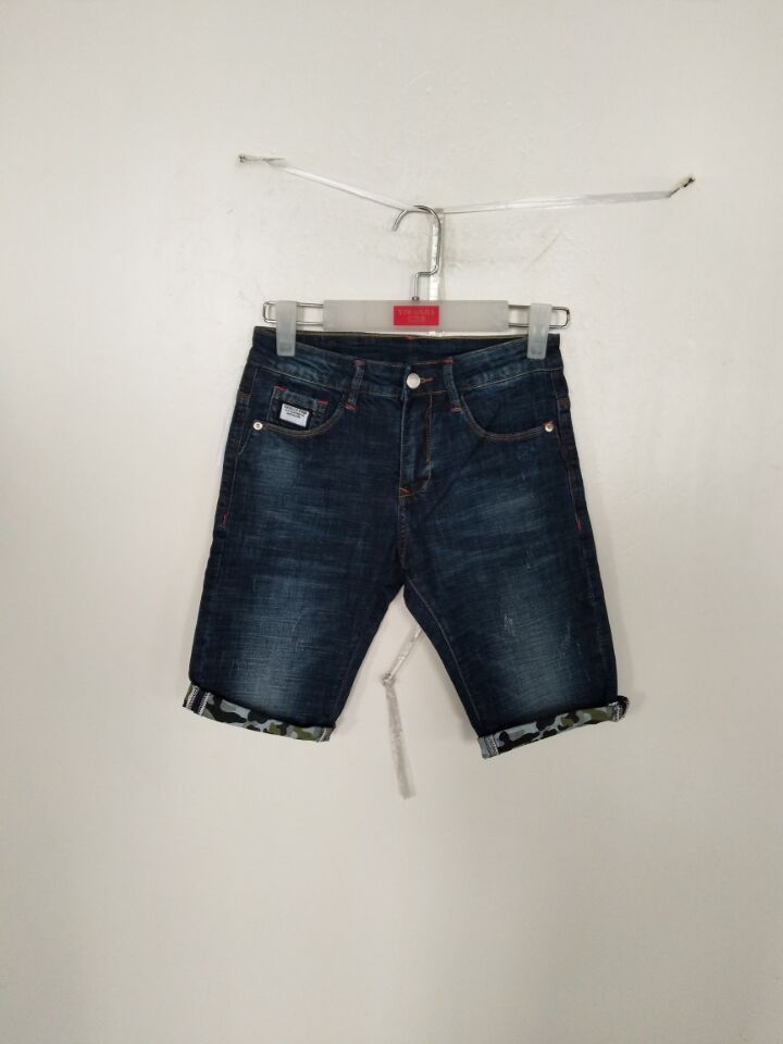 W05005003野蛮魔男牛仔中裤HH