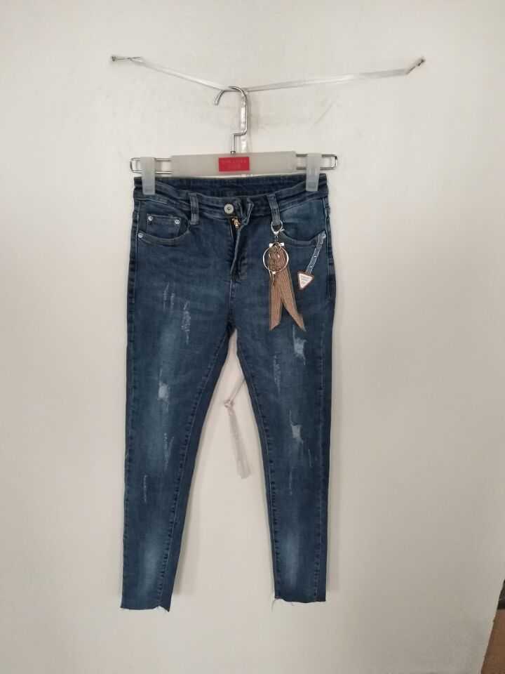 W03749716双目鱼女牛仔九分裤MD