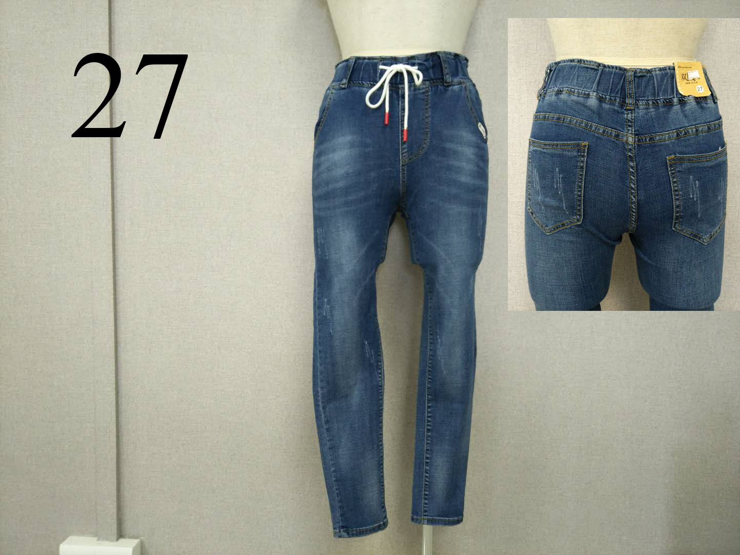 W03745584双目鱼女牛仔长裤MD