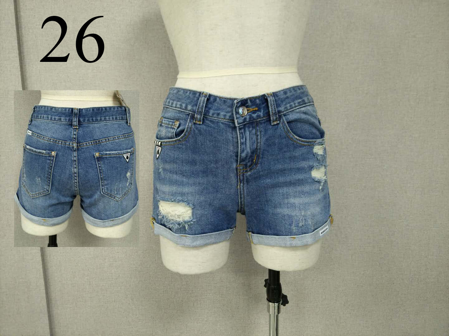 W09803990EP炫女牛仔三分裤MD