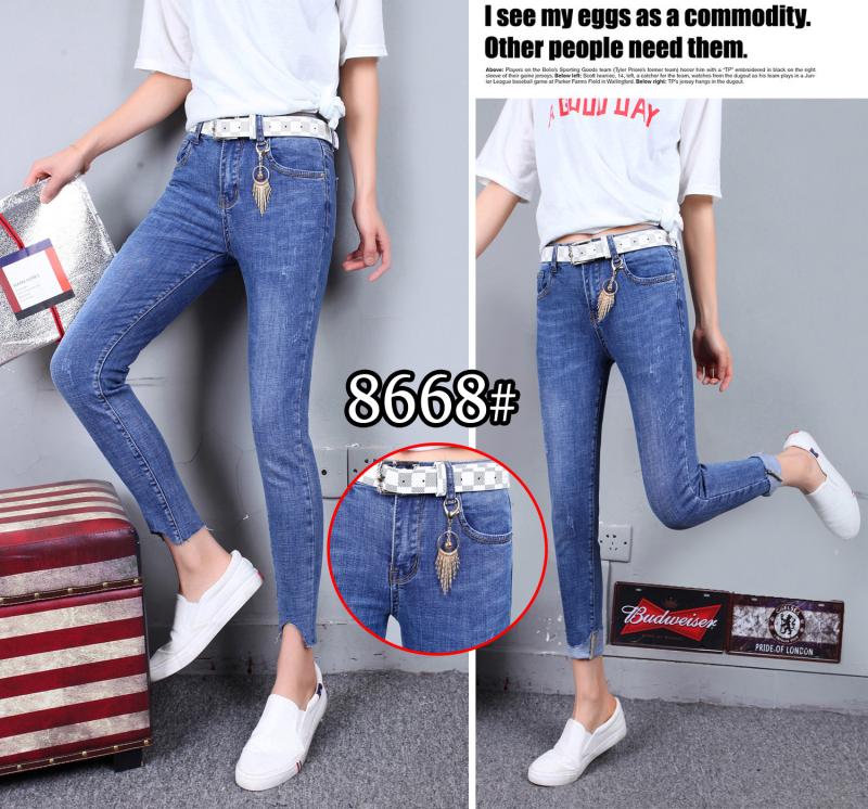 W00228668追潮女牛仔九分裤MD