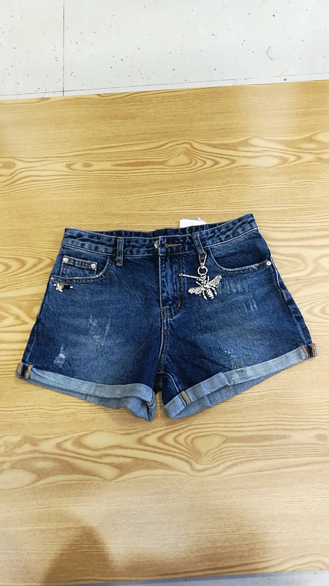 W09803991EP炫女牛仔三分裤MD