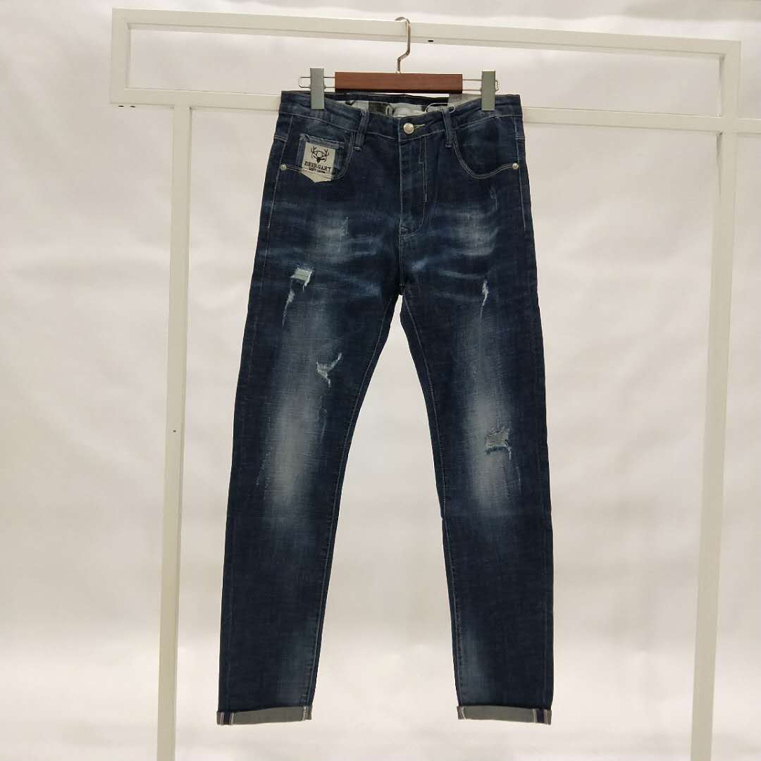 W32518032零度潮派男牛仔九分裤HH