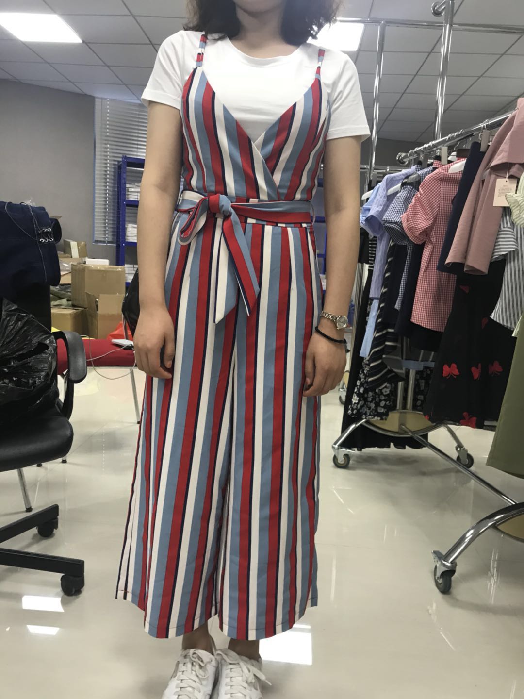 W3403307晶晶鱼3店女九分裤套装MD