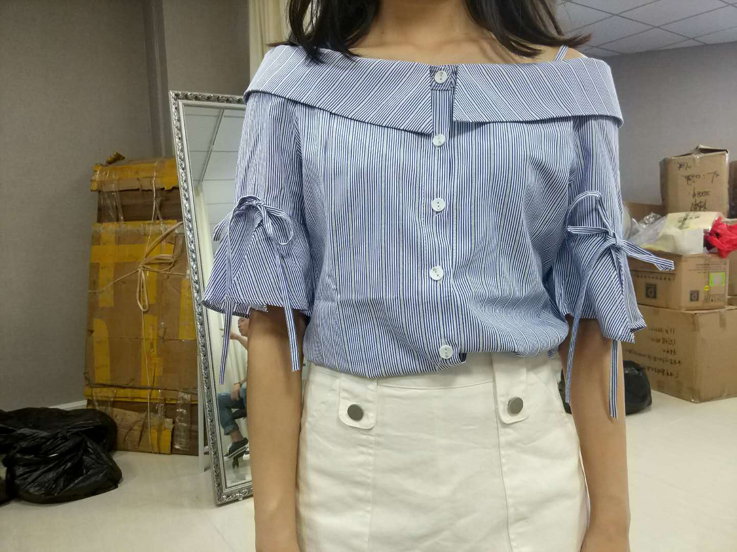 W30911062丰和女短袖衬衫MD