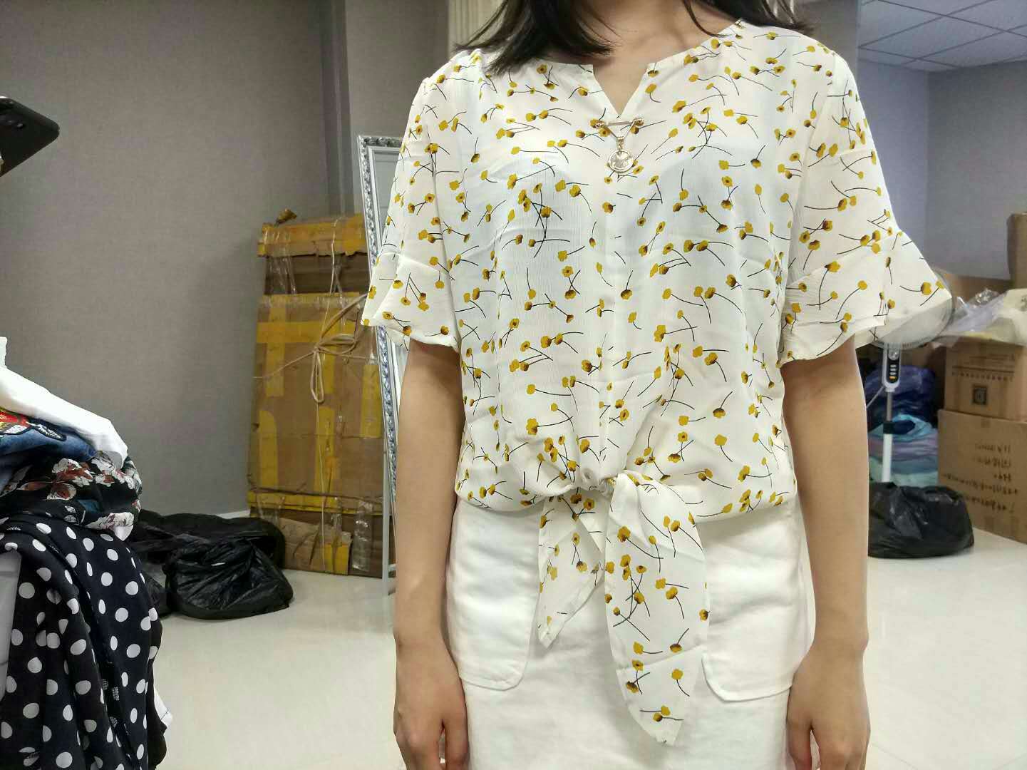 W63069182戴美若吉女短袖衬衫MD