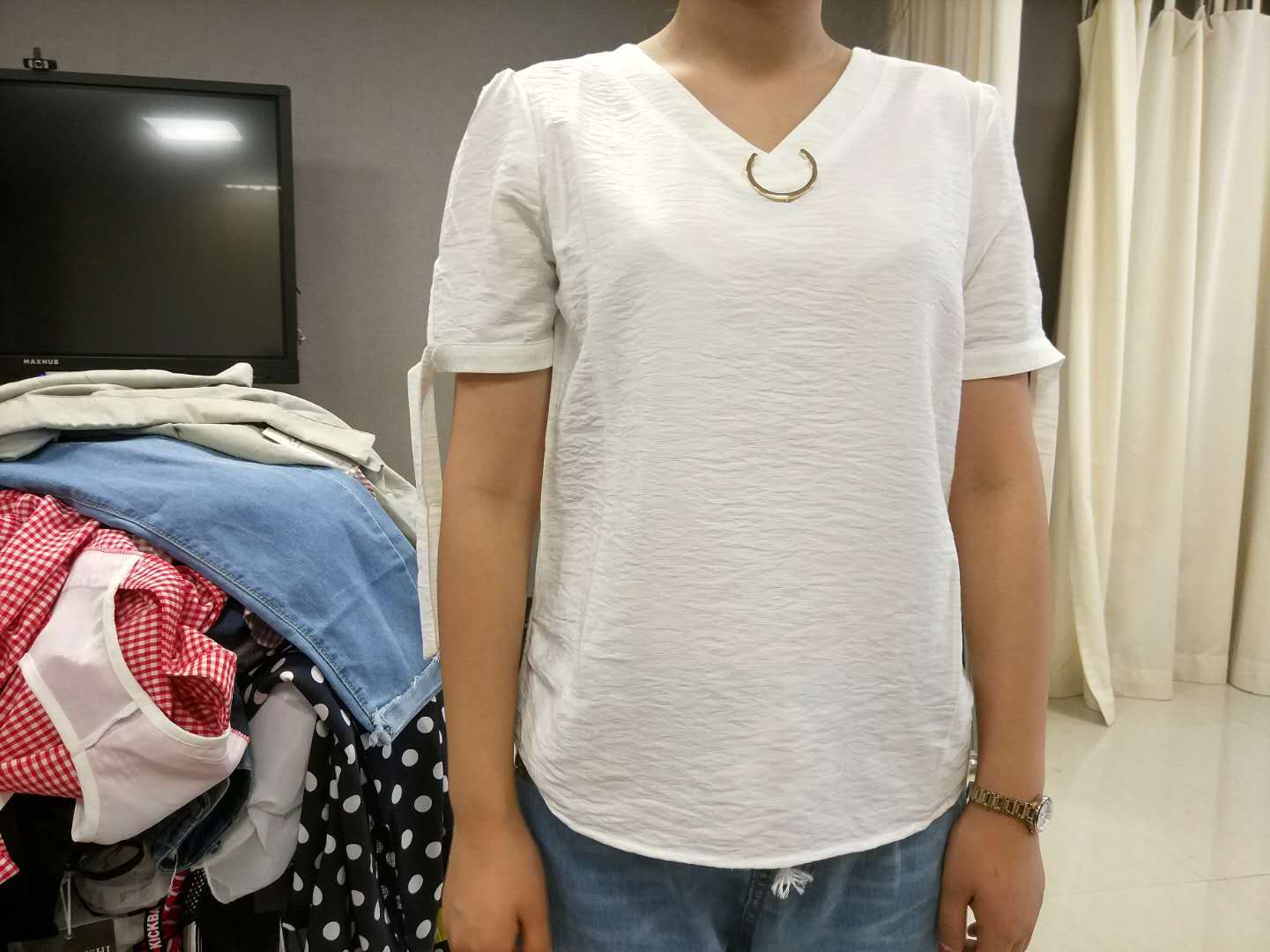 W30911022丰和女短袖衬衫MD