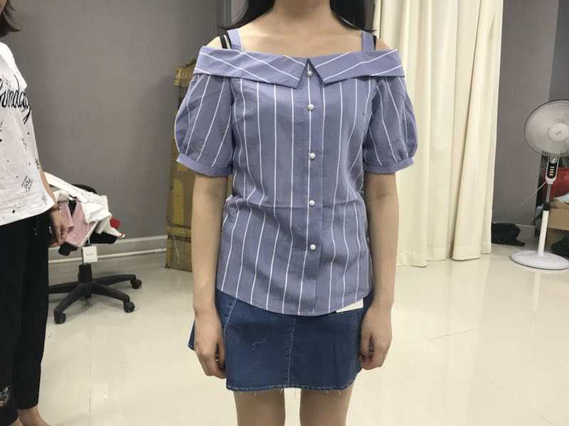 W08161813摩丽莎女短袖衬衫MD（测）