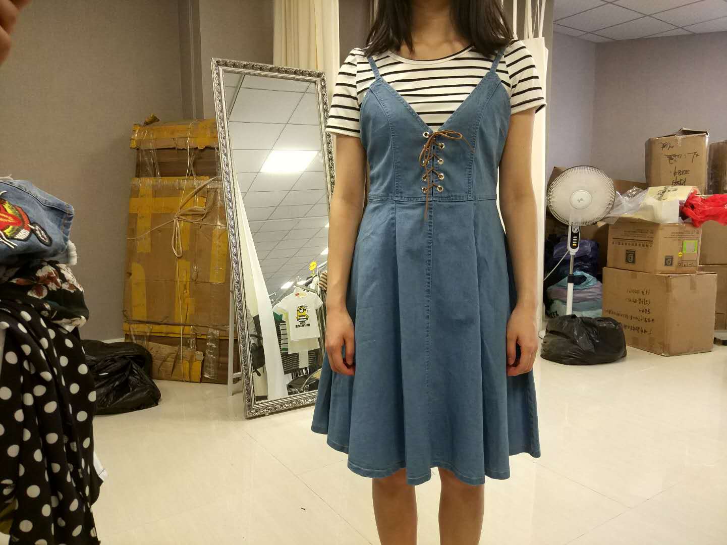 W08161809摩丽莎女套装连衣裙MD