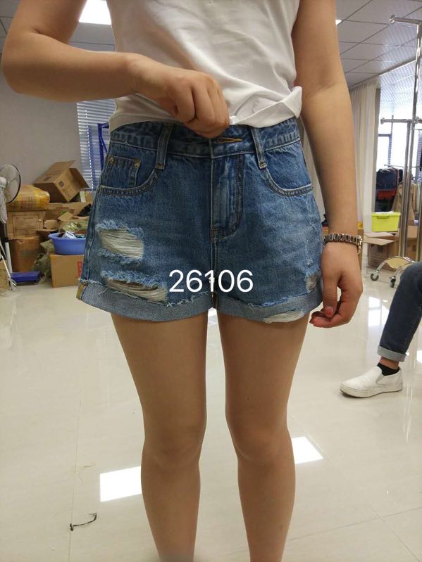 W604526106伊甸牛女牛仔三分裤GXD105MD