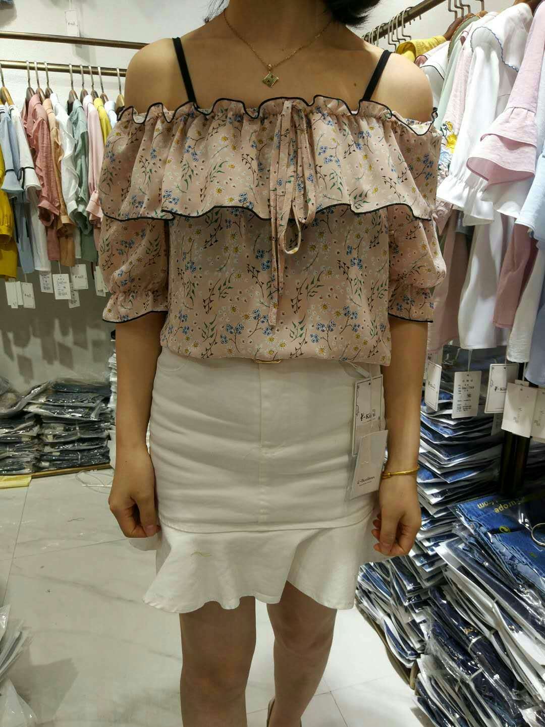 W67541772衣布社女短袖衬衫MD