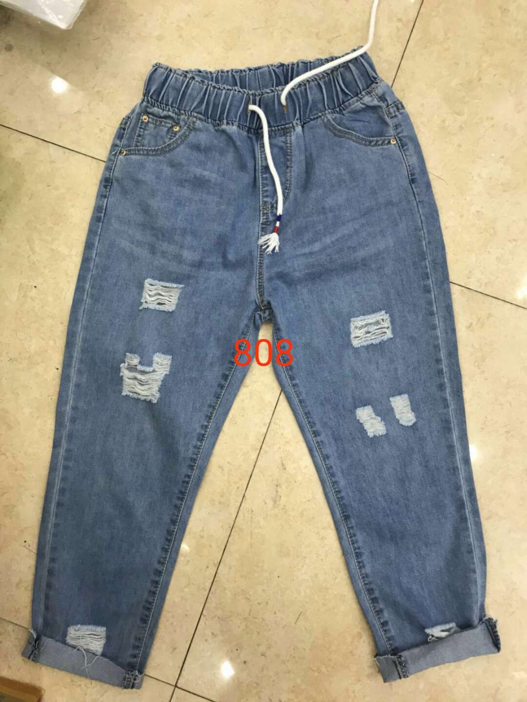 W6310808蓝色金典女牛仔八分裤HH