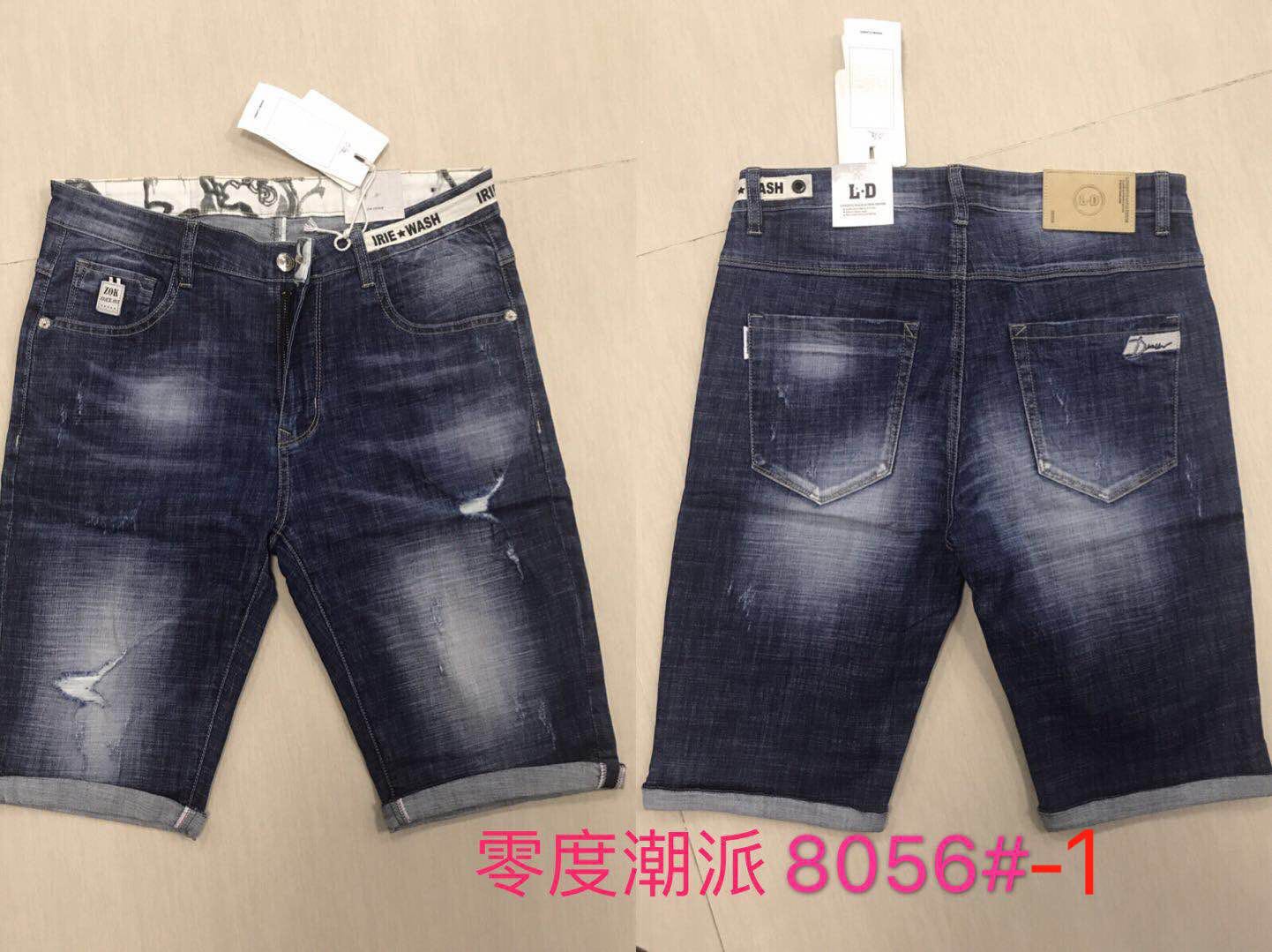 W32518056-1零度潮派男牛仔中裤HH                   