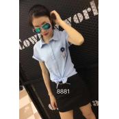 W90508881悦兮韩姿女短袖衬衫HH