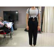 W33938673美格女休闲八分裤套装MD