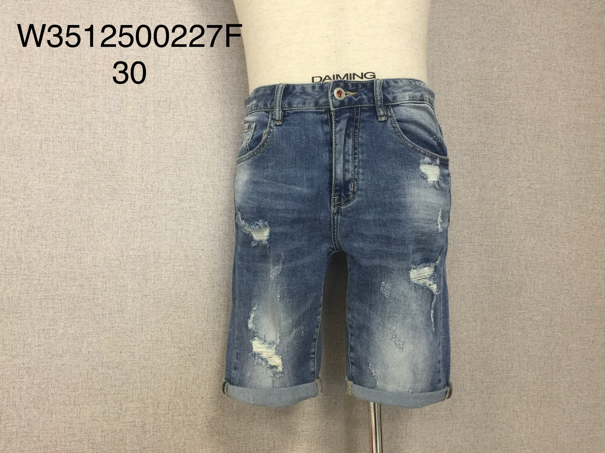 W35125002艾度男牛仔五分裤MD
